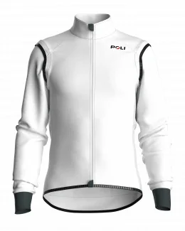 Unisex winter jacket with removable sleeves PAUL