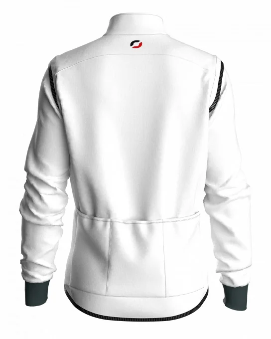 Unisex mid-season jacket with removable sleeves PAUL