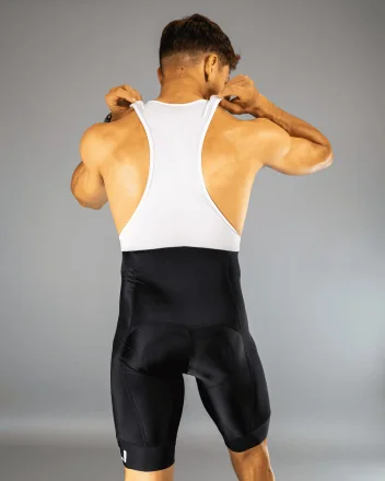 Herenfietsbroek met bretels - KLEUR