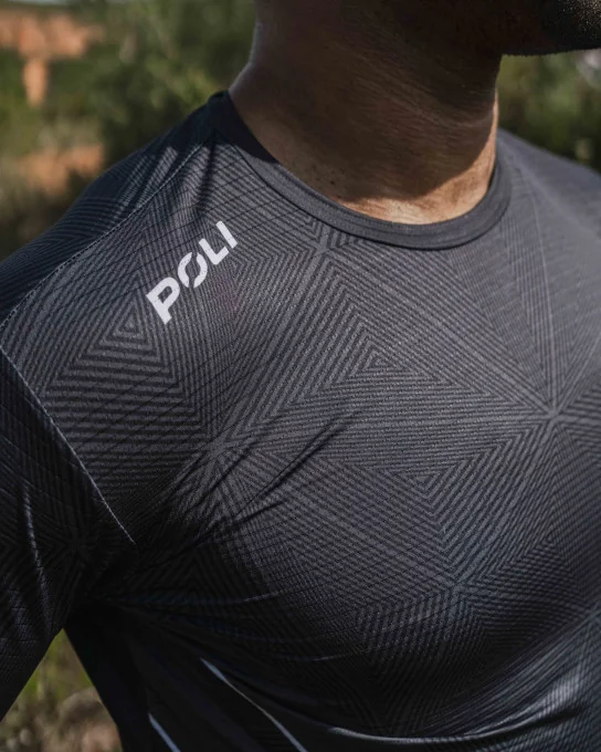 Men's fitted running T-shirt FRACTAL