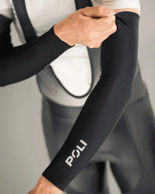 Waterafstotende reflecterende armwarmers COUDI POLI