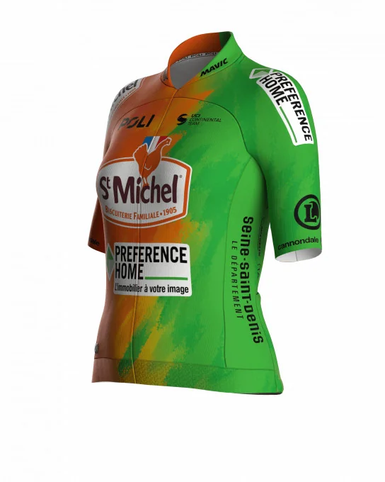 Maillot Cyclisme pro unisexe - ST MICHEL - PREFERENCE HOME - AUBER 93