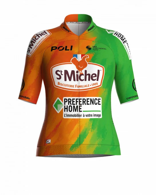 Maillot Cyclisme pro unisexe - ST MICHEL - PREFERENCE HOME - AUBER 93