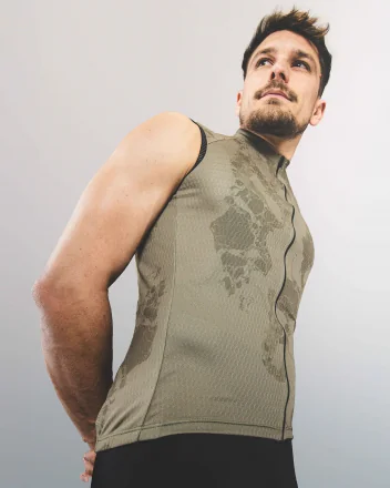 Maillot cyclisme sans manches unisexe - CARRARE