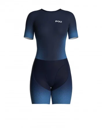 Dames premium korte mouwen trisuit - DEEPRA