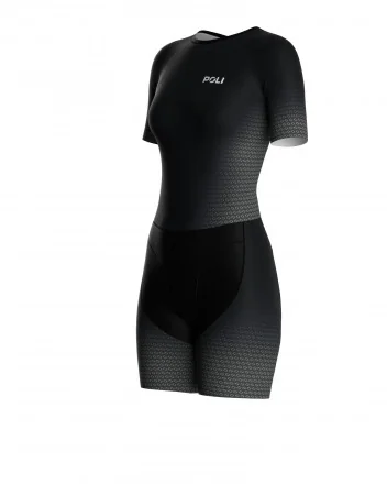 Dames premium korte mouwen trisuit - DEEPRA