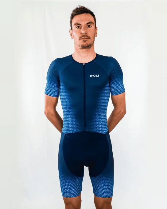 Heren premium korte mouwen trisuit - DEEPRA
