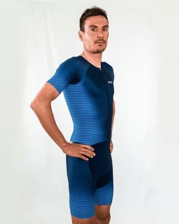 Heren premium korte mouwen trisuit - DEEPRA