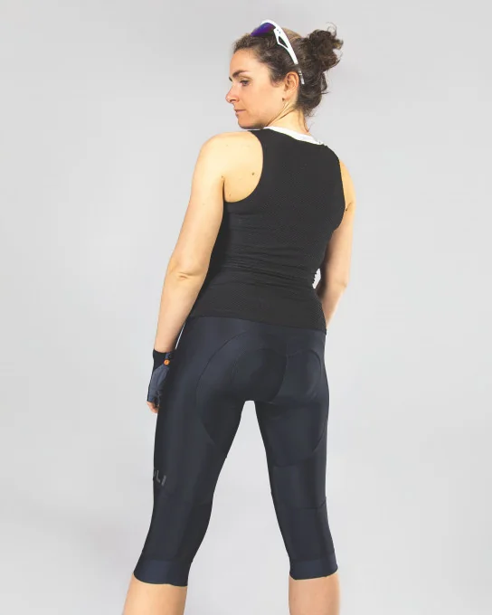 Women’s ¾ Cycling Tights Without Bib – CLAUDE BLACK EDITION