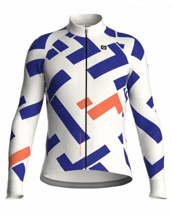 Unisex long-sleeve cycling jersey - GRIDCUT