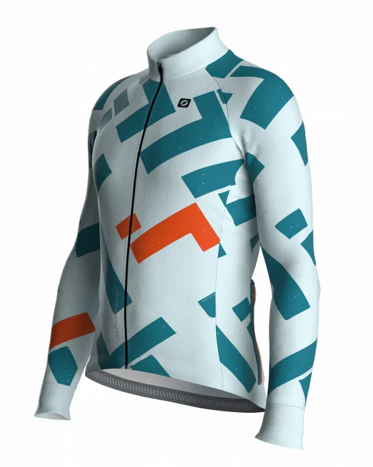 Unisex fietsshirt met lange mouwen - GRIDCUT