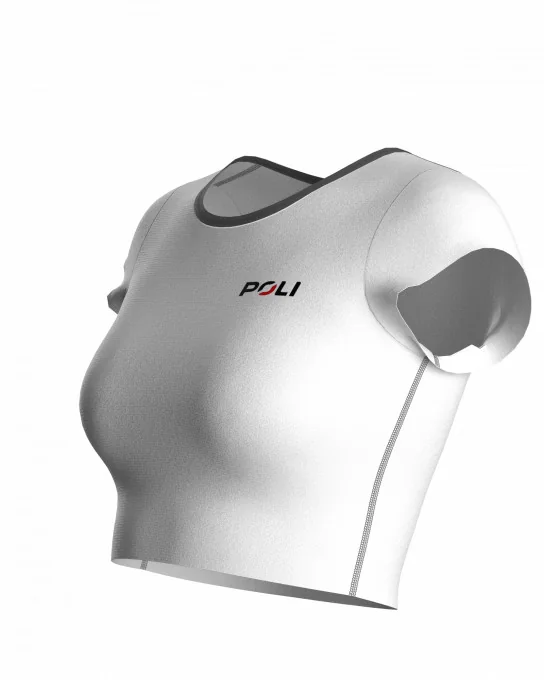 Dames sport-bustier korte mouwen CAROL