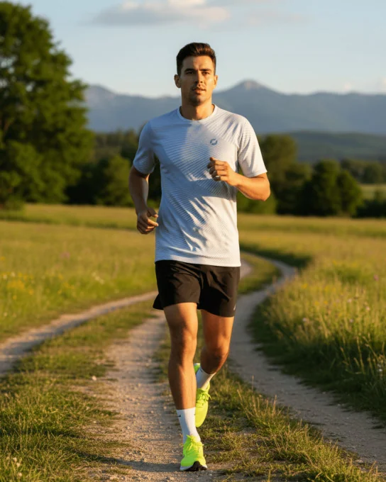 Heren hardloop T-shirt met korte mouwen - RADIANCE