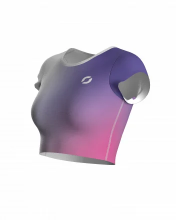 Kurzarm-Sport-BH für Damen Leichtathletik - PHOTON