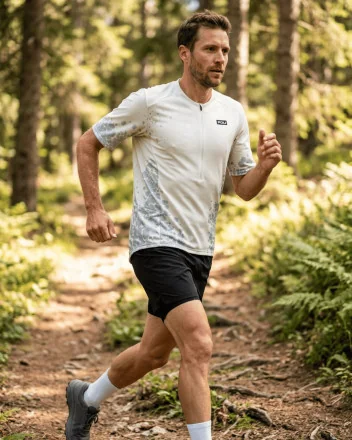 Herren Trail-Laufshirt - LICHEN