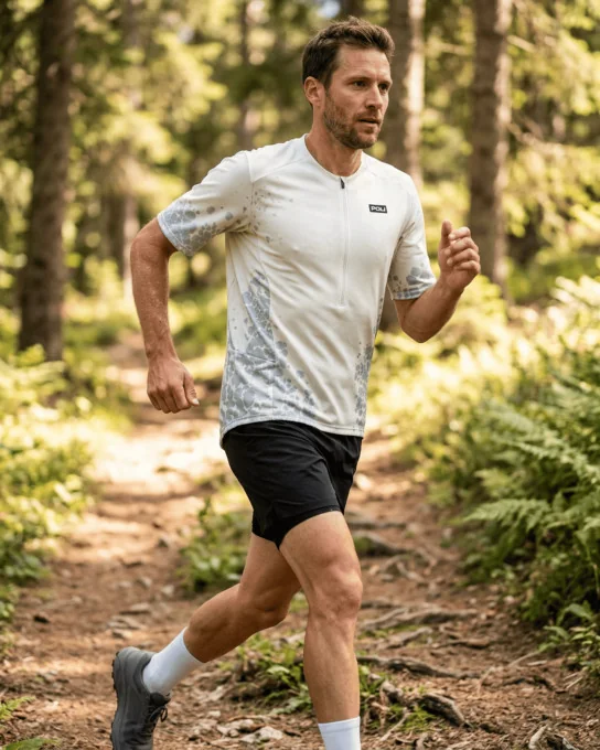 Herren Trail-Laufshirt - LICHEN