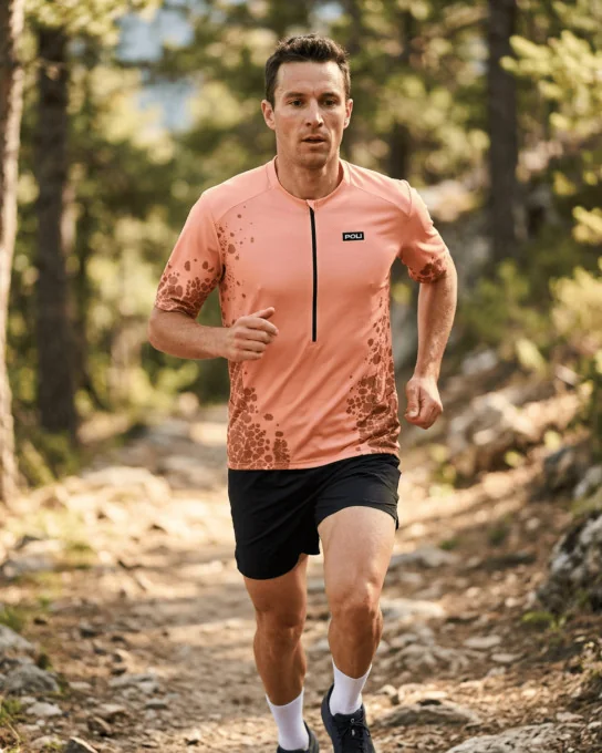 Heren trail running shirt - LICHEN