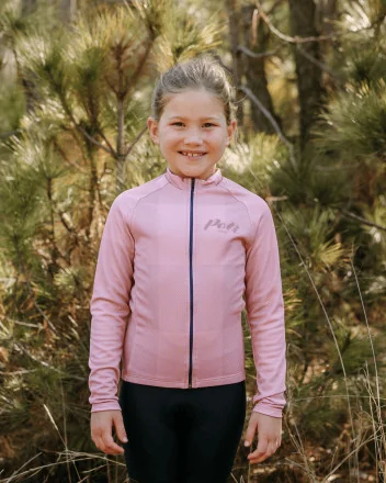 Lange mouwen meisjes fietsshirt – MILIO VICHY