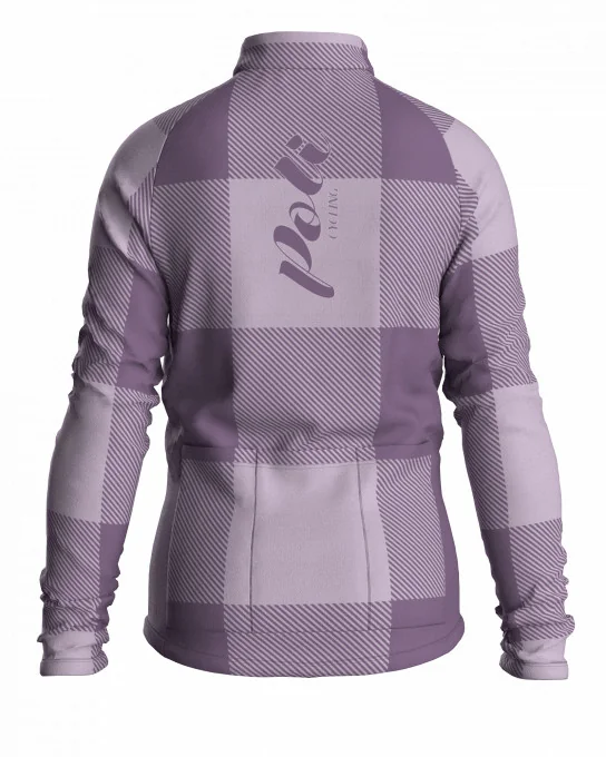 Lange mouwen meisjes fietsshirt – MILIO VICHY