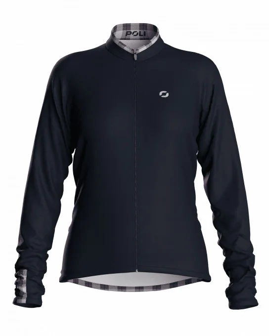 Damesfietsshirt met lange mouwen – EMILIA VICHY