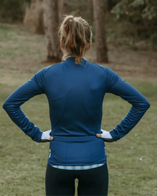Women’s Long-Sleeve Cycling Jersey – EMILIA VICHY