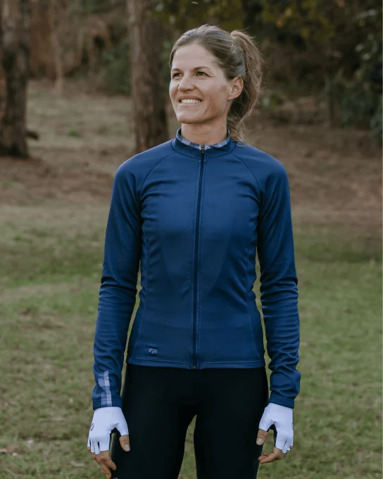 Langarm-Radtrikot für Damen – VICHY