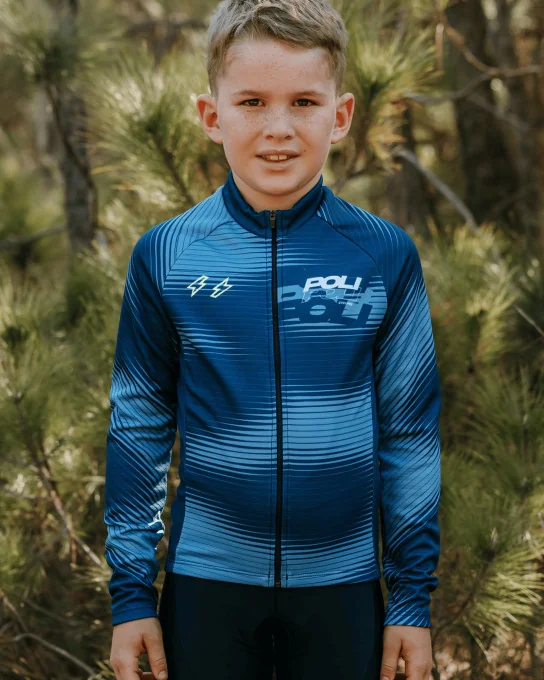 Fietstruitje met lange mouwen voor jongens – MILIO RACING