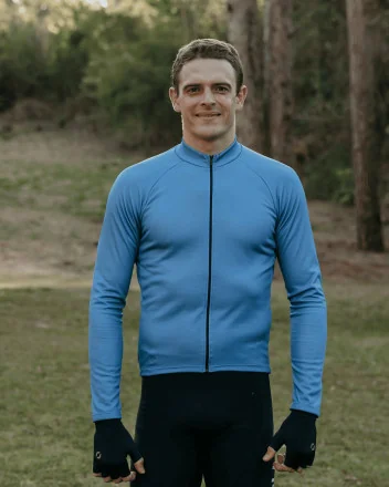 Herenfietsshirt met lange mouwen – EMIL RACING