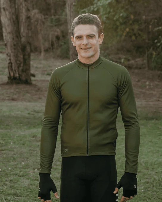 Herenfietstruitje met lange mouwen – EMIL RACING