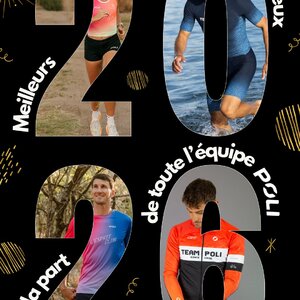 ✨ Toute l’équipe POLI vous souhaite une très belle année sportive 2026 ! ✨Une nouvelle saison s’ouvre, faite de défis à relever, de progrès à savourer et de moments forts à partager. En club ou en solo, à l’entraînement comme en compétition, chaque sortie est une occasion d’aller plus loin.🚴♂️🏊♂️🏃♀️🚣♂️ POLI vous accompagne toute l’année, en cyclisme, triathlon, running, trail, athlétisme et aviron.Excellente année 2026 !