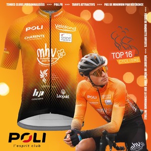 📍Focus sur nos clubs partenaires! @poli_wear accompagne depuis plusieurs saisons le @top16cyclisme 🤝Un projet de tenues club? 📲 Contactez-nous 🟠 Une gamme complète pour tous les clubs ⚫️ Un commercial dédié dans chaque régionSublimez vos tenues club avec @poli_wear !💻 www.poli.fr